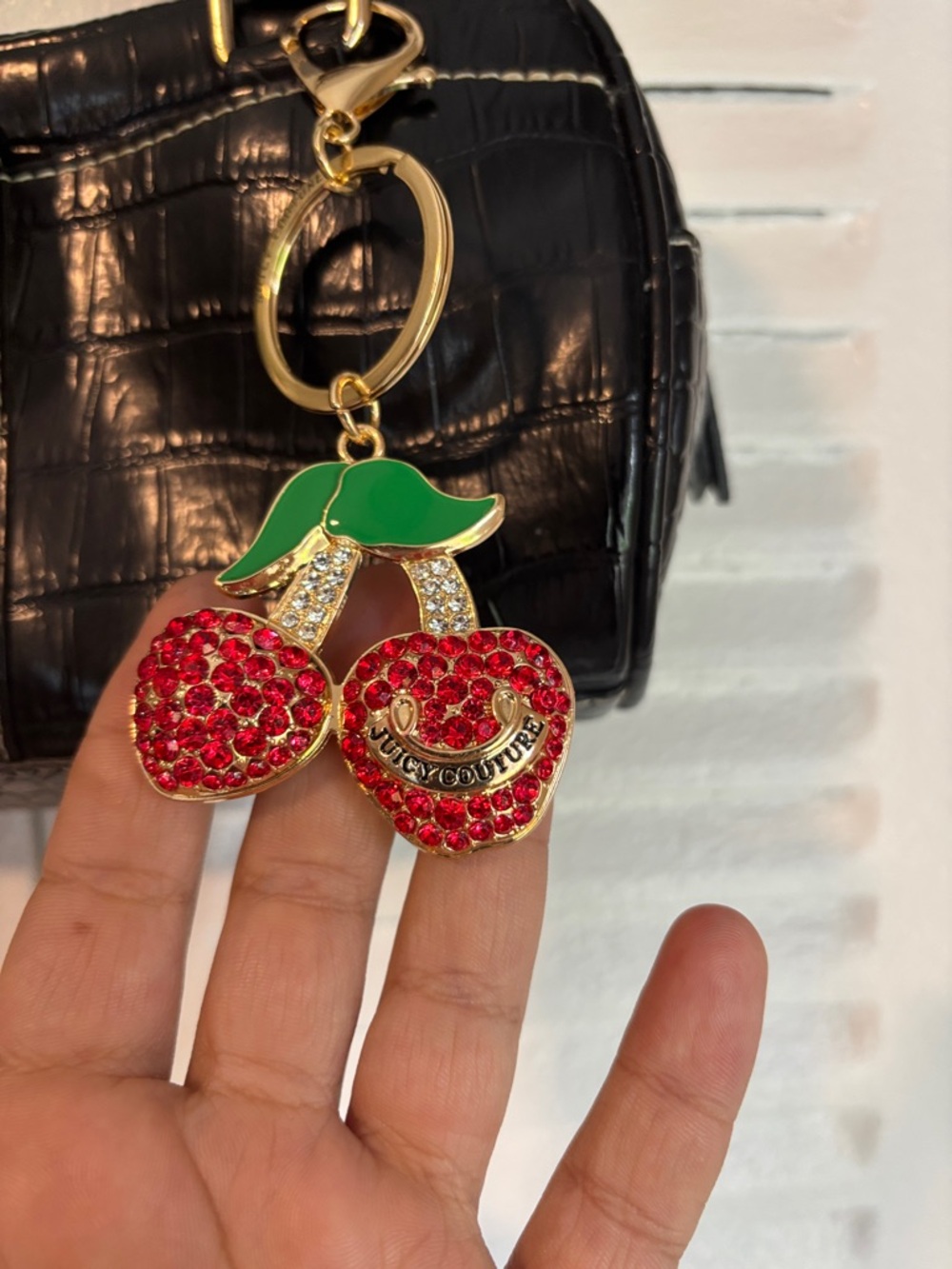 Luzialborne Croc Shoulder Bag + Juicy Couture Cherry Charm Y2K - Picture 5 of 16
